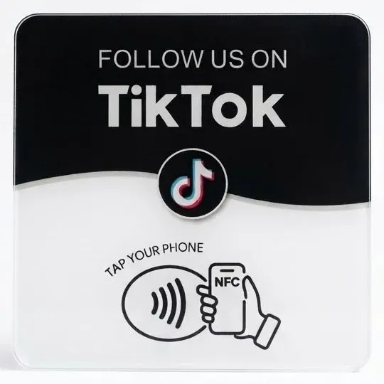 Placa NFC para seguidores en TikTok